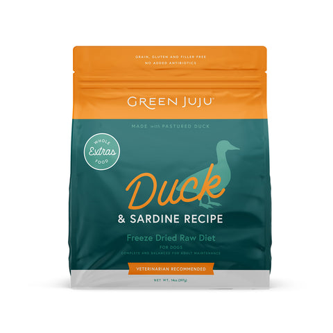 Extras Duck & Sardine – Complete & Balanced Freeze-Dried Meal