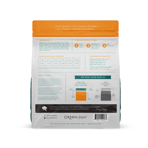 Extras Duck & Sardine – Complete & Balanced Freeze-Dried Meal
