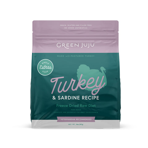 Extras Turkey & Sardine – Complete & Balanced Freeze-Dried Meal