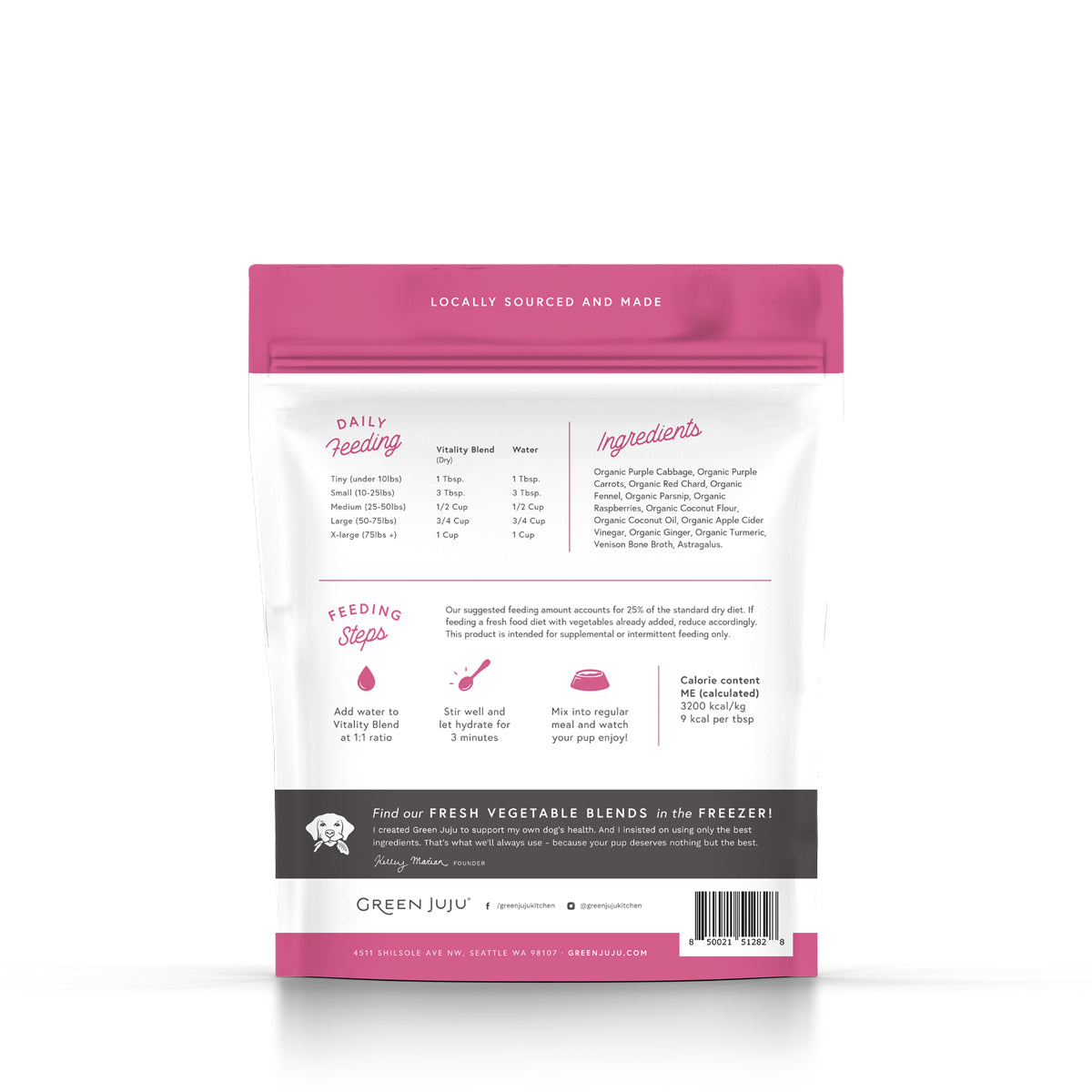 Freeze-Dried Vitality Blend with Astragulas – Green Juju