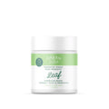 A container of Leaf - Fermented, Kombucha-Based Probiotic by Green Juju, with a white and green label, on a white background.