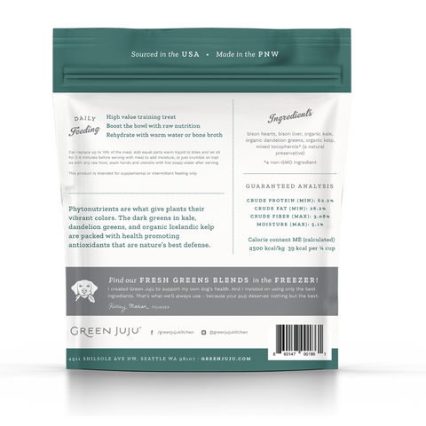 Bison Green Whole Food Bites Pack
